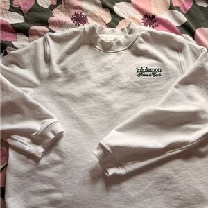 Lululemon White Crewneck Top